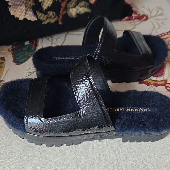 Tamara Mellon Black Women's Sandals - Picture 4 of 7